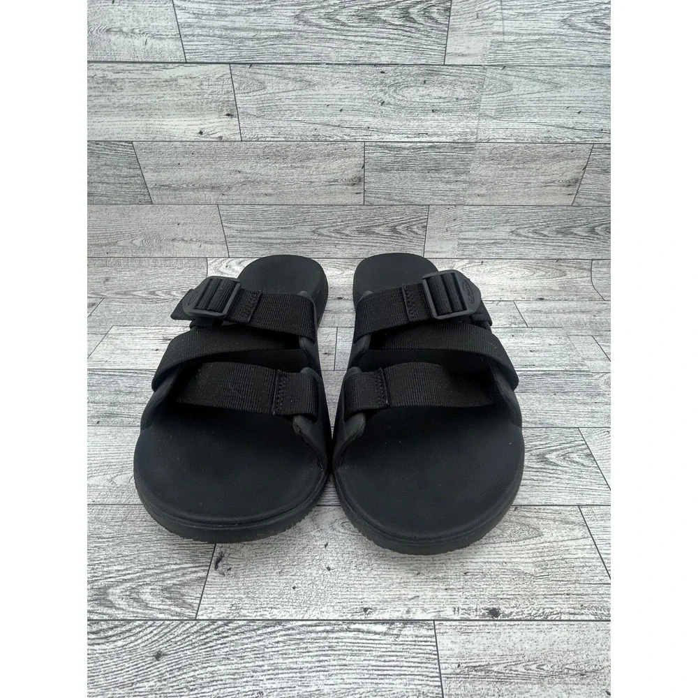 Chaco Chillos Slide Sandals Black Adjustable Z-Strap Sport Recovery Men Sz 10